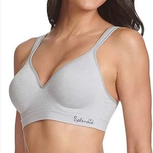 Splendid Seamless Wireless Gray Lounge Bra Size XL